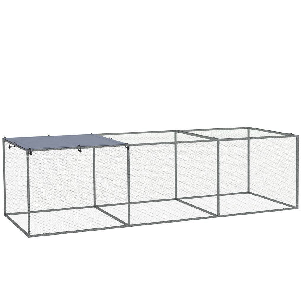 PawHut Enclos poulailler cage clapier extérieur 3 m² pour Image du produit 