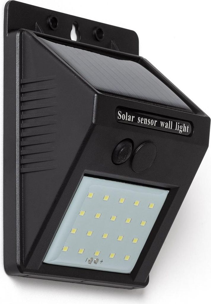 LED-Wandleuchte Aussen Solar IP65 mit Dämmerungsschaltung Produktbild 