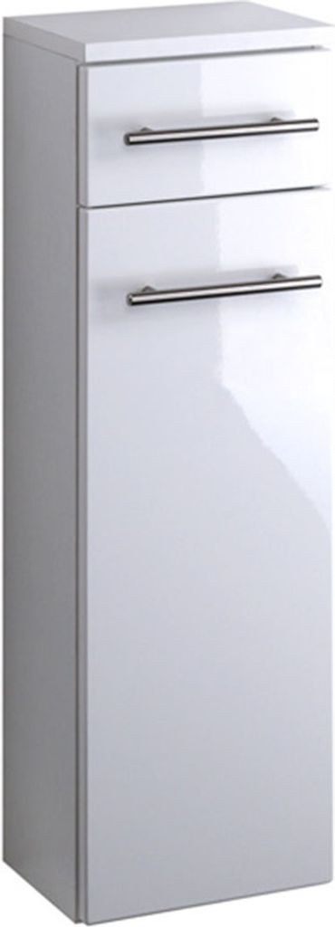 Unterschrank Wandschrank Hängeschrank Kommode MDF weiß Hochglanz Bad "Parma"