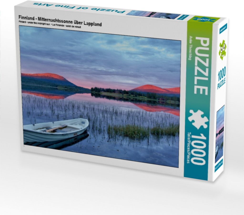 Calvendo Finnland - Mitternachtssonne über Lappland 1000 Teile Puzzle quer 640x480mm, Thoschlag Anke; 7399351