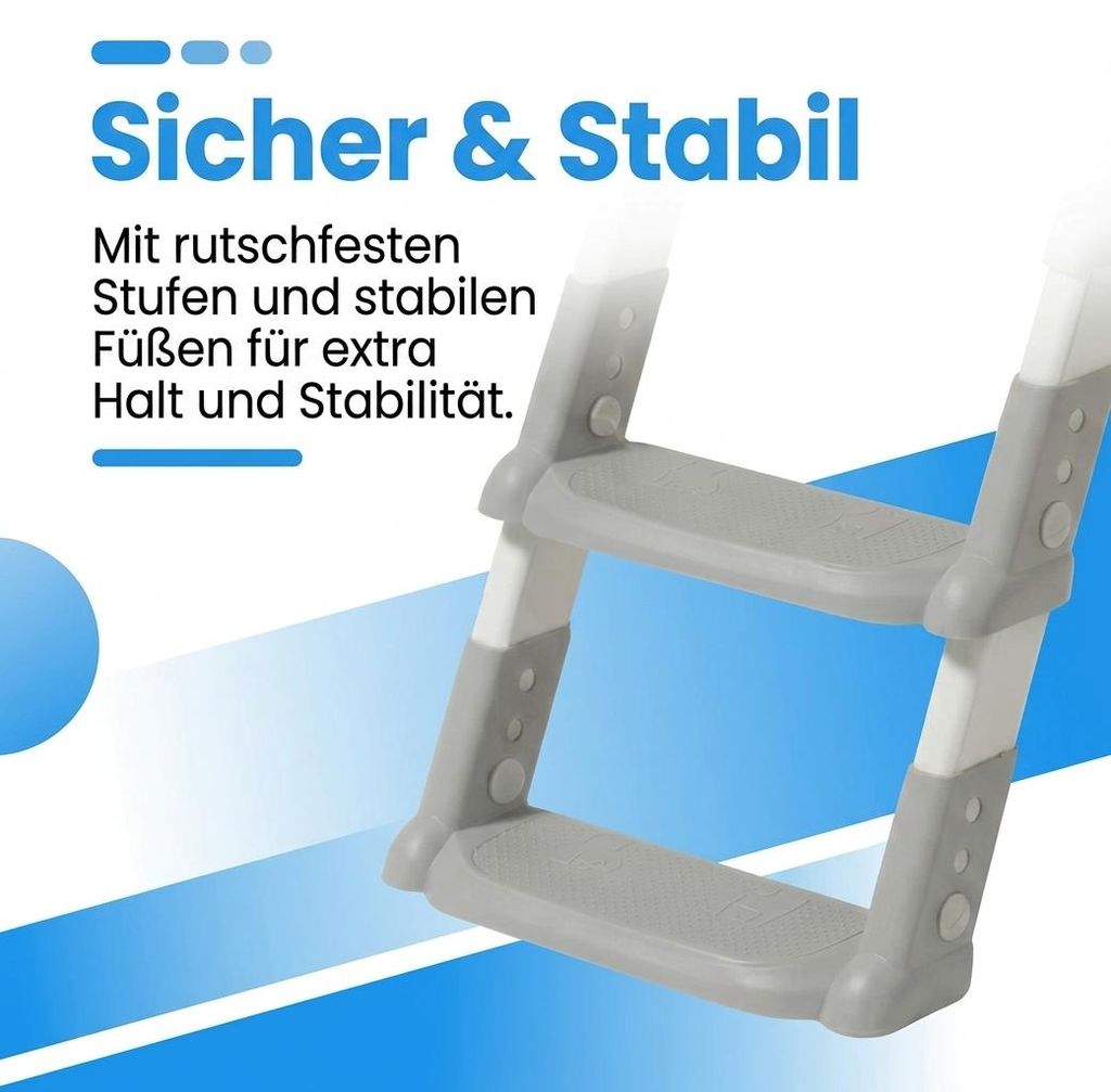 Laavir® WC-Sitzverkleinerer & Toilettentrainer mit Treppe - Produktbild 