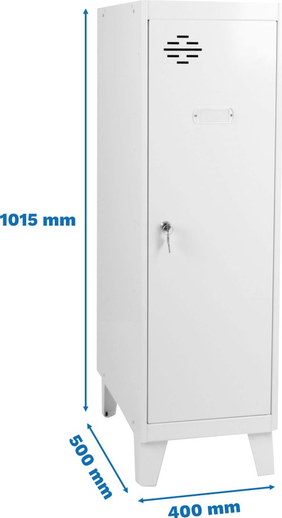 Simonrack Spind SIMONLOCKER DISM weiß 8425437121722, 1 Schließfach 40,0 x 50,0 x 101,5 cm