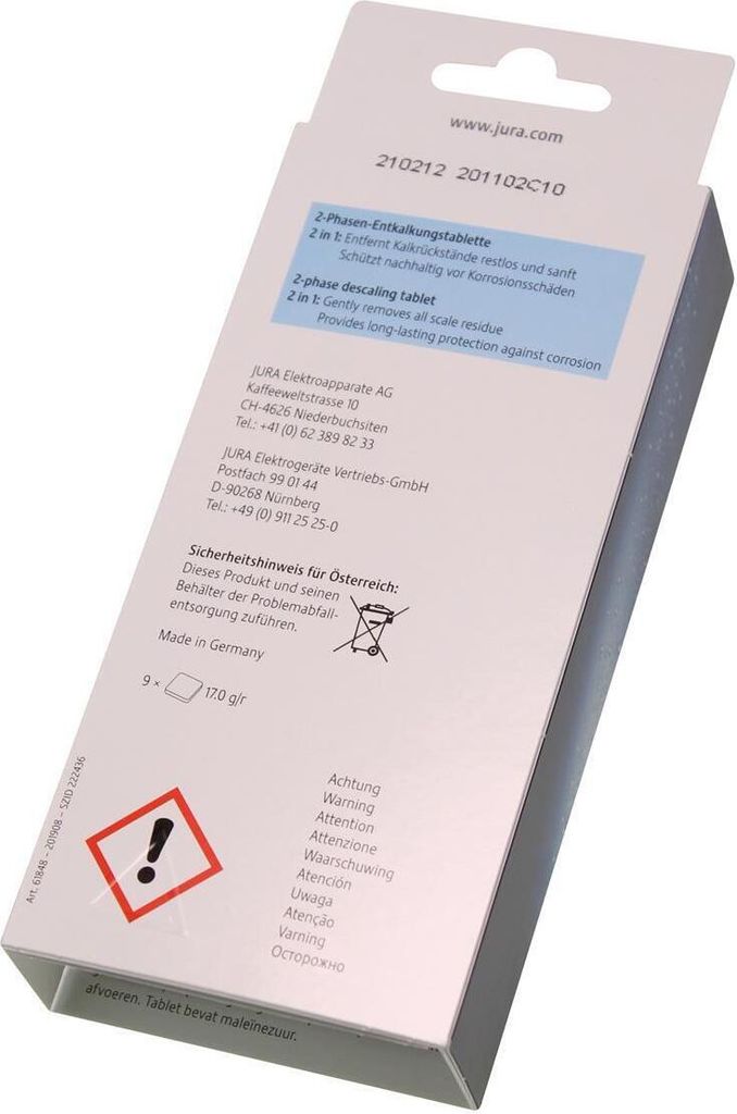 JURA Entkalker 61848 für Jura Kaffeeautomat 3x3 St./Pack. Produktbild 19
