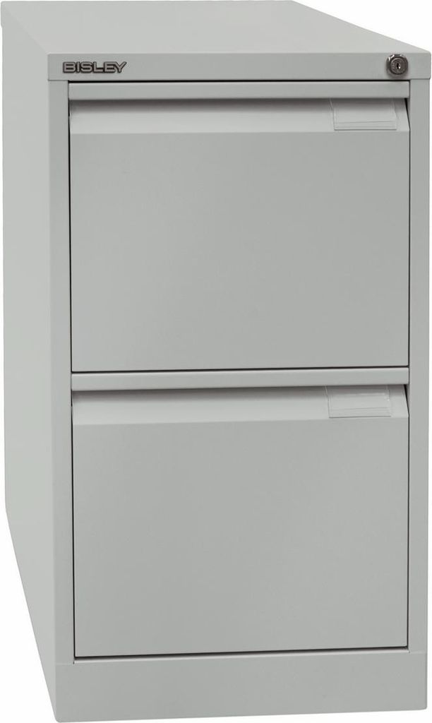 Bisley Hängeregistratur Schrank - 2 Schübe - Farbe: Lichtgrau