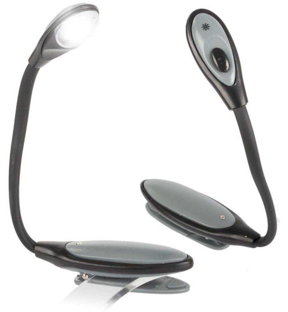 Verk 01682 Praktyczna lampa LED z klipsem czarna Zdjęcie produktu 