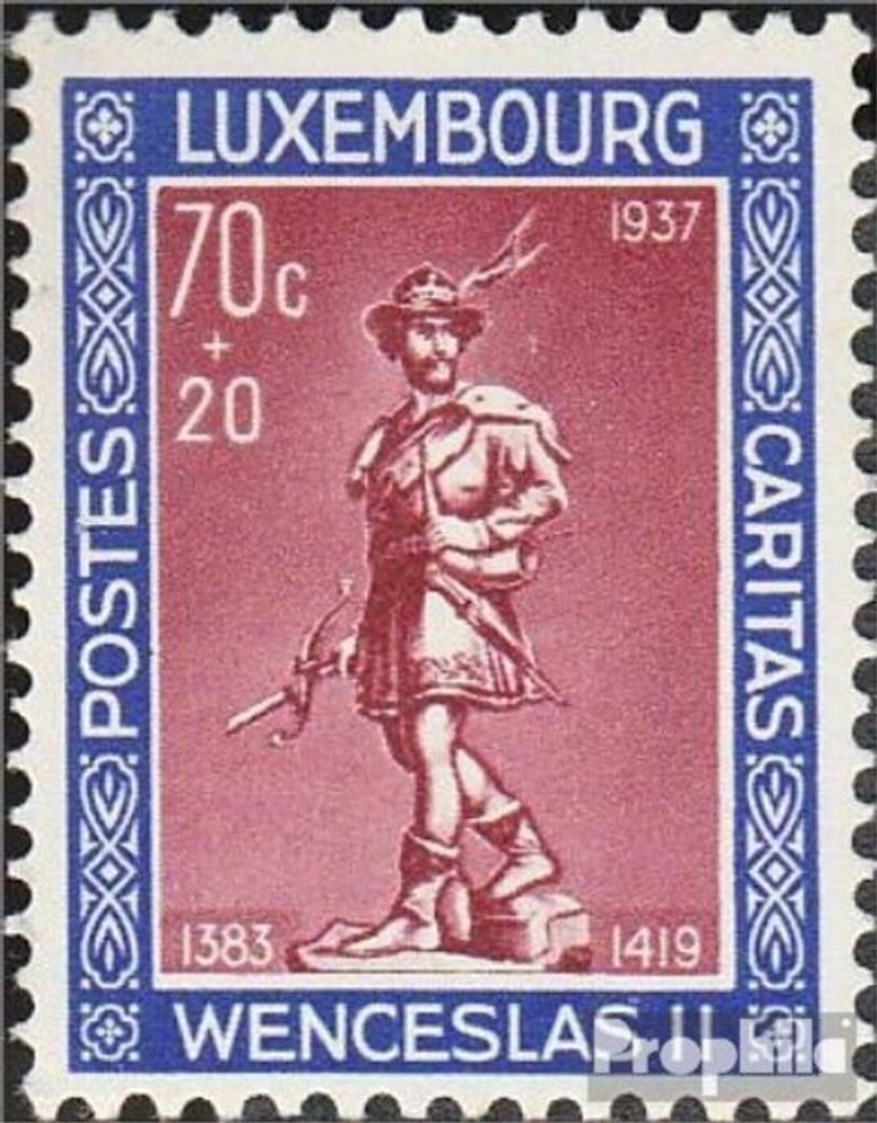 Briefmarken Luxemburg 1937 Mi 305 postfrisch Kinderhilfe