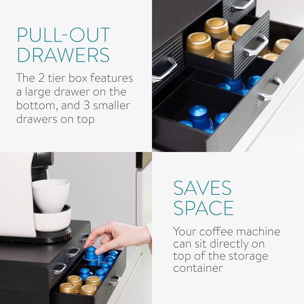 Navaris Kapselhalter für u.a. 96 Nespresso Kapseln - Produktbild 2