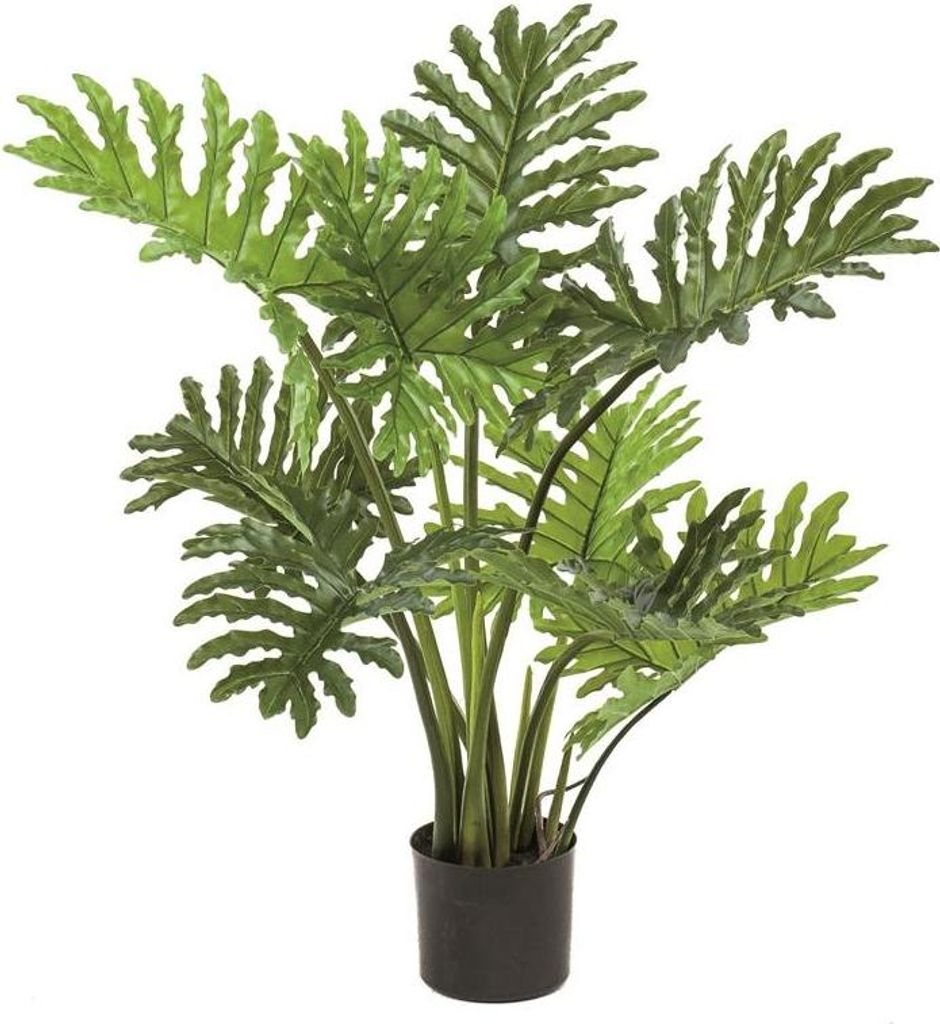 artplants.de Kunststoff Philodendron Selloum GEREM, 80cm - Kunstpflanze Philodendron