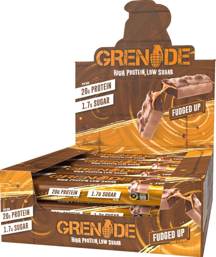 Grenade Protein Bar (12x60g) Fudged Up! - Riegel - Produktbild 