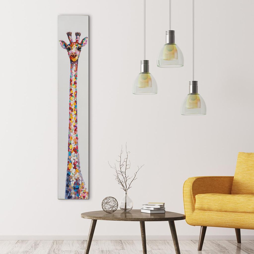 ArtUniverse Leinwandbild Langer Giraffenhals 25 x 150 cm Produktbild 