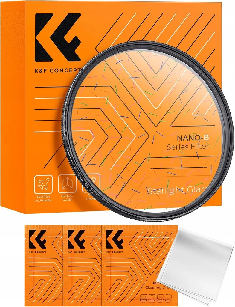 Filtro 82mm K&F Rainbow Flare Starlight - Illumina i Tuoi Sogni