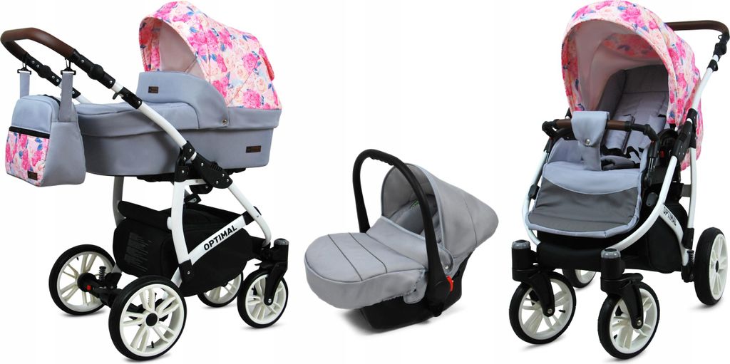 BabyLux® Optimal | Kočík 3v1 Set | Pansies And Roses | Obrázok produktu 