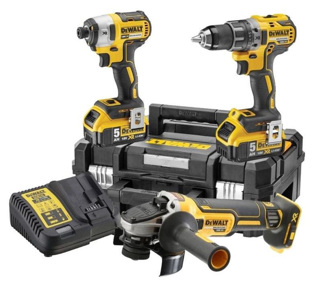 Pack 3 outils 18V DEWALT DCK384P2T-QW : perceuse-visseuse à Image du produit 