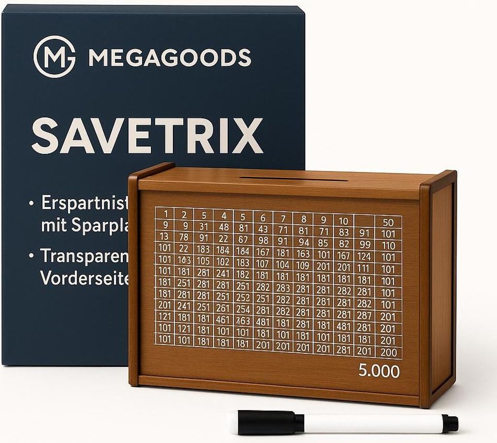 Sparschwein Holz Sparbox Münzbox Geldkassette für 10000 Euro DE.