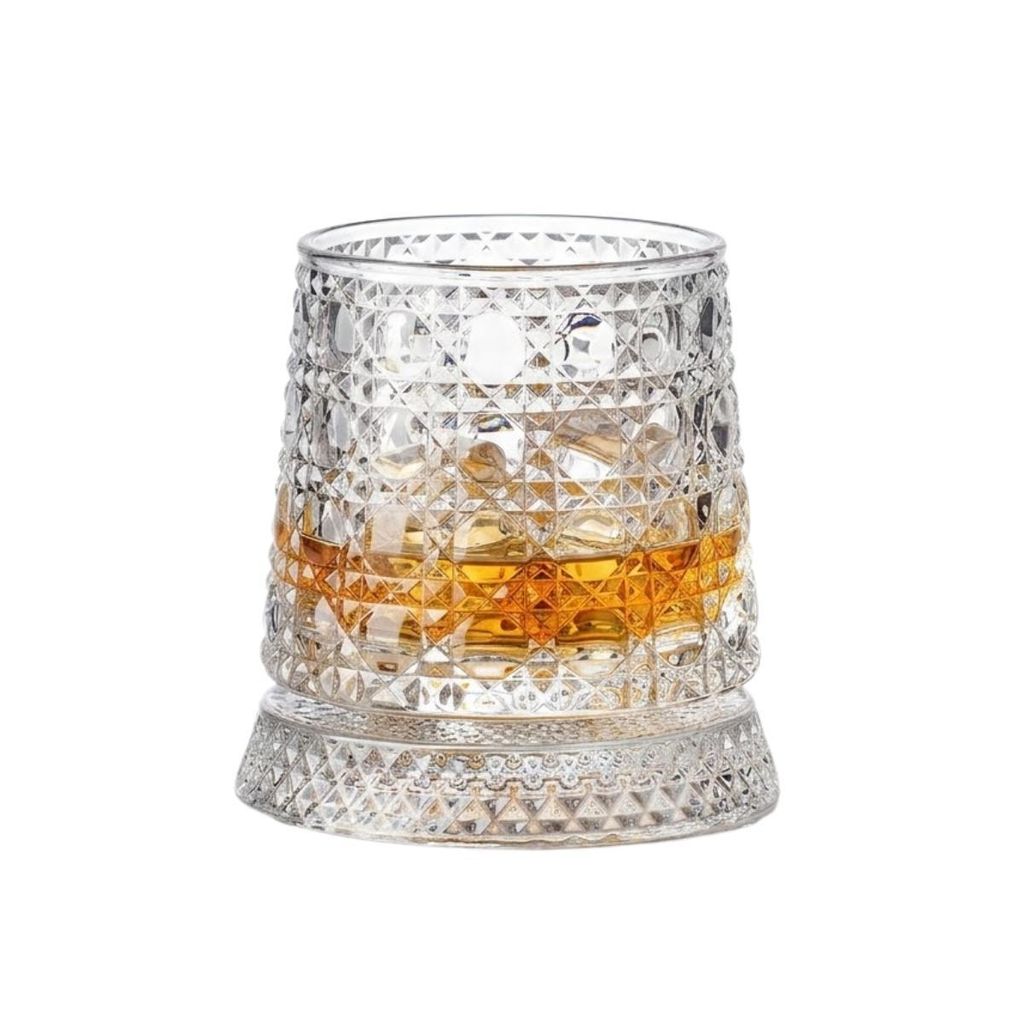 Bicchiere da whisky rotante da 260 ml con design "Gemma" e Immagine del prodotto 