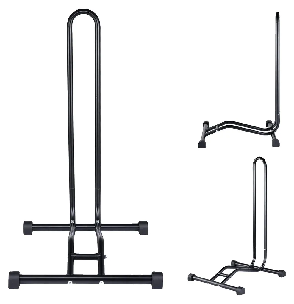 Porte-vélo robuste autoportant en acier, compatible pneus de 3,2 à 5,8 cm