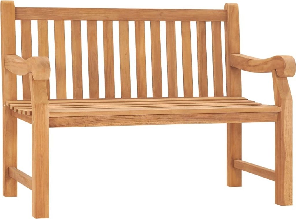 Gartenbank 114 cm Massivholz Teak
