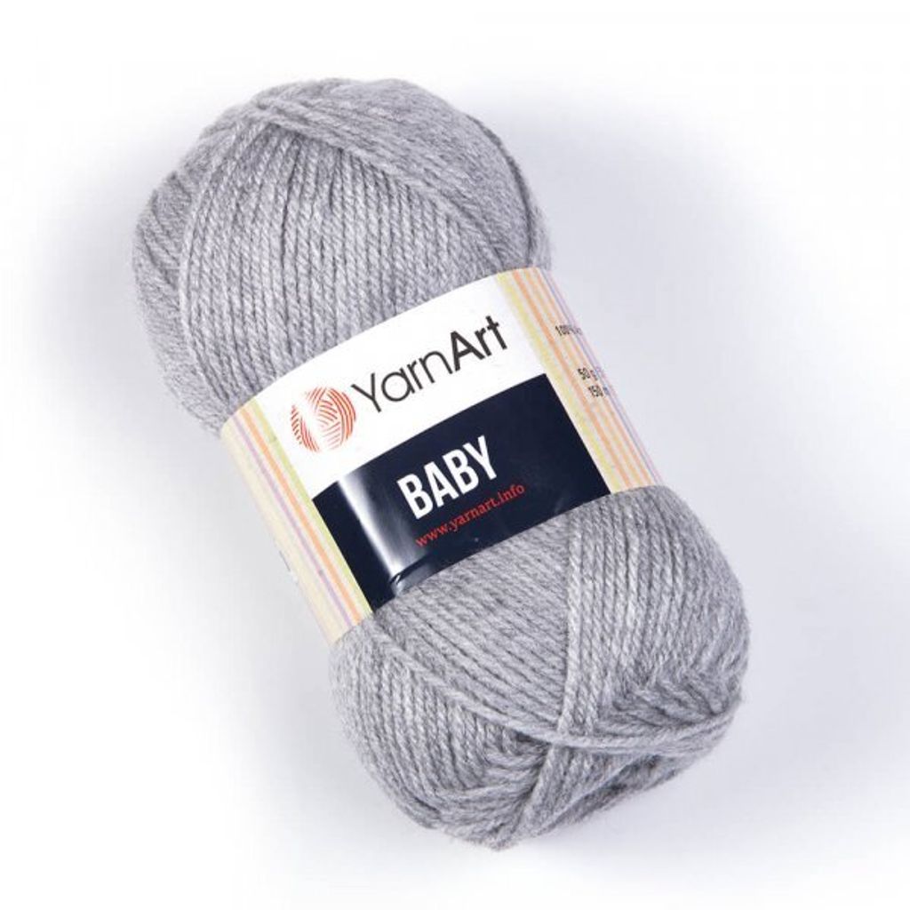 Yarn Art Baby 195 Grey Pletacia priadza Obrázok produktu 