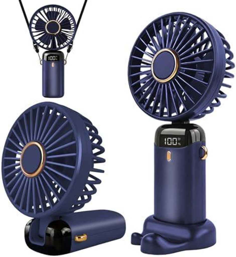 Handventilator, Tragbarer Mini Ventilator, Wiederaufladbar, Produktbild 