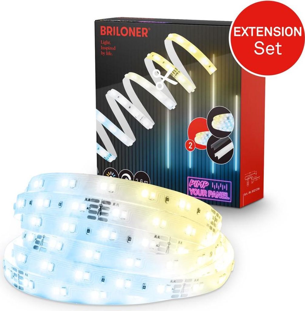 Briloner Pimp your Panel, set di prolunghe Striscia LED 2,6 Immagine del prodotto 