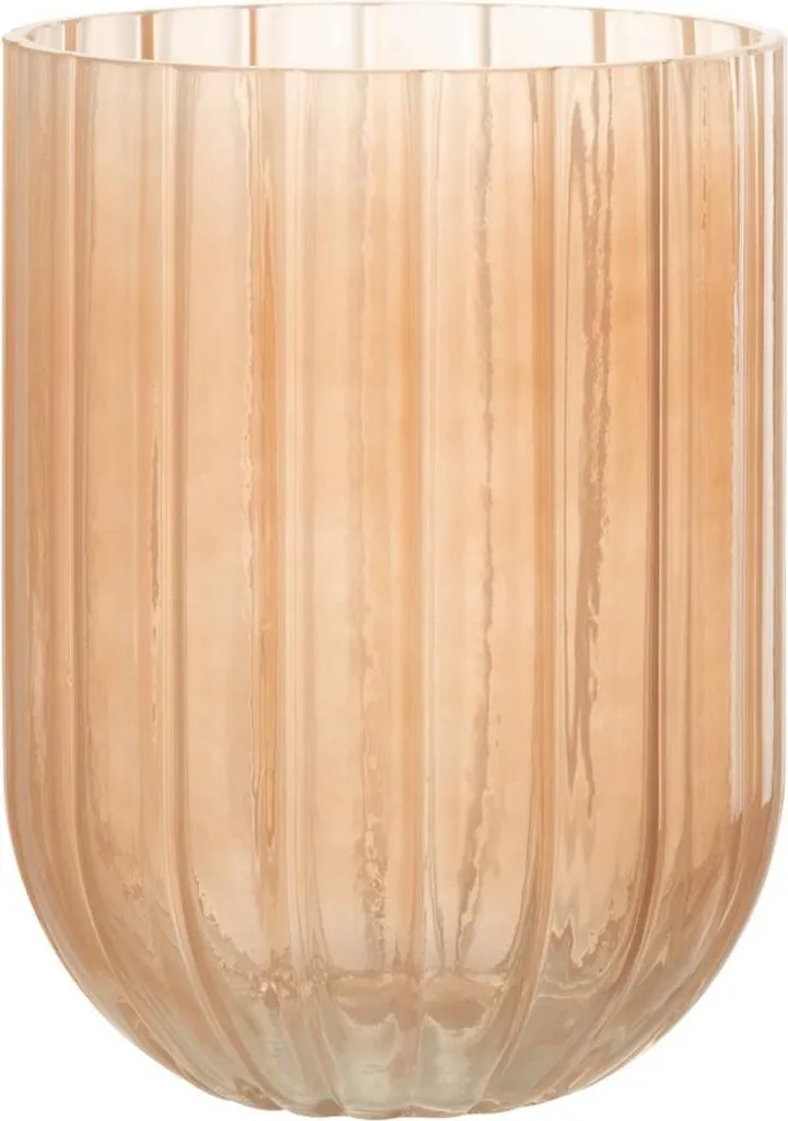 Vase J-Line Yoni Lines Pêche - Parfait pour Bouquets et Déco de Salon