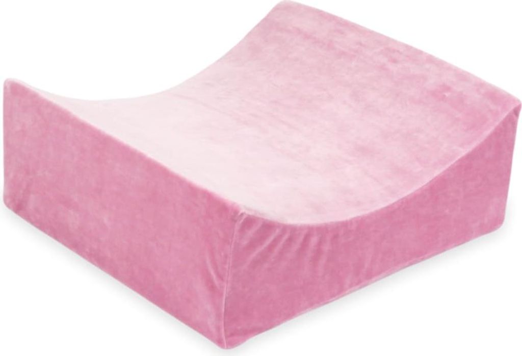 Samtweiche rosa Schaumstoff-Spielwiege