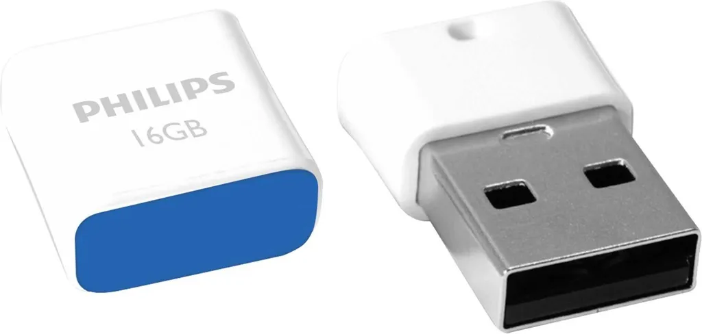 Pen Drive Philips 16GB Pico Edition 2.0 USB - Ultra Compatta Blu