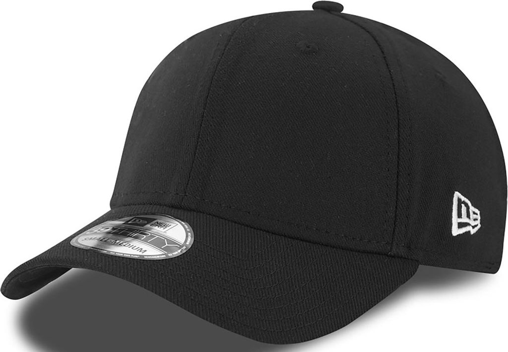New Era Black Schwarz Blank Stretch Fit Cap 3930 39thirty Image du produit 