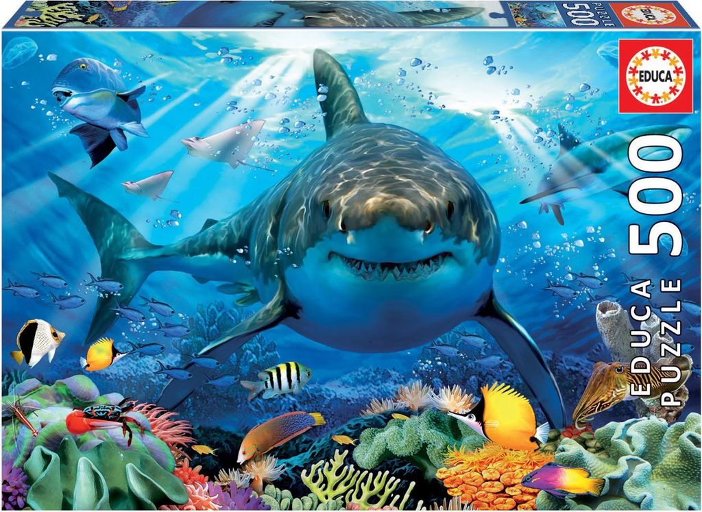 Educa - Puzzle Great White Shark - 500 dielov