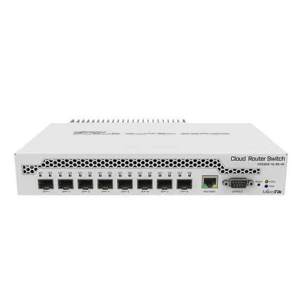Switch MikroTik CRS309-1G-8S+ 8 ports SFP+ 10G silencieux et compact