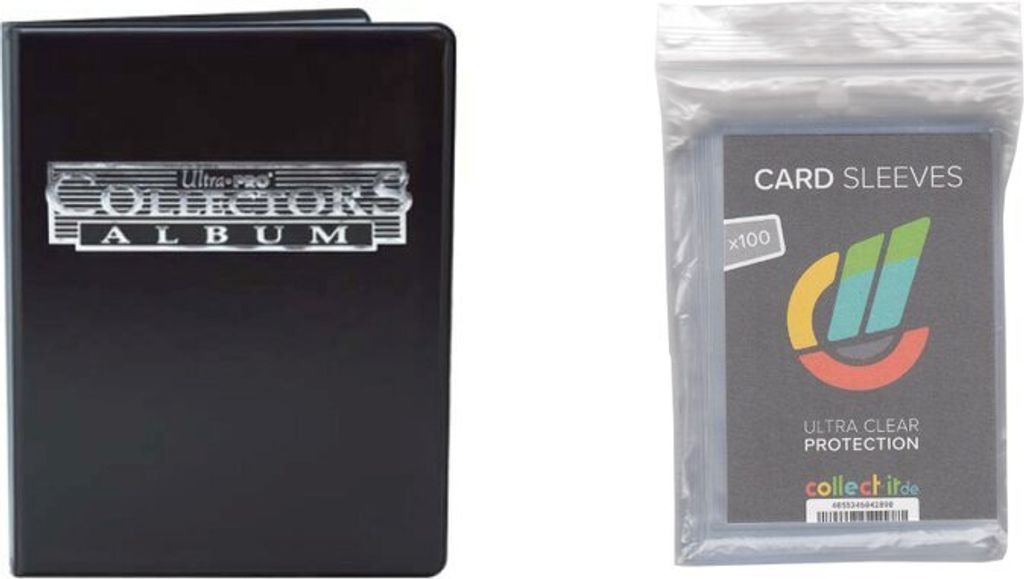 Ultra Pro 81366 - Schwarzes 9-Pocket Portfolio + 100 collect-it Kartenhüllen