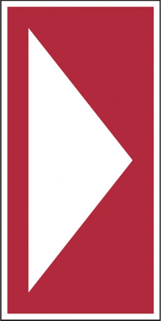Dreifke Brandschutzzeichen, Richtungspfeil - DIN/TR 4844-4 | Folie selbstkle...