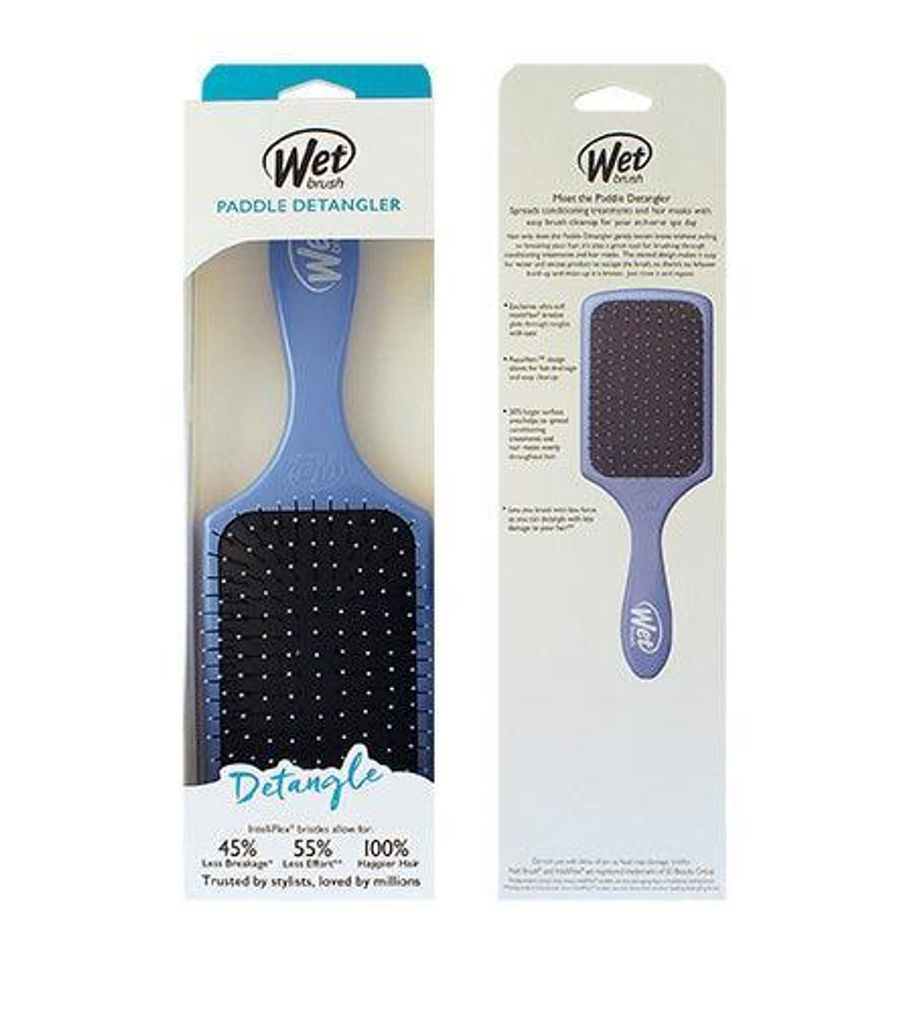 Wet-Brush Paddle Detangler Hair Brush Sky for All Hair Types