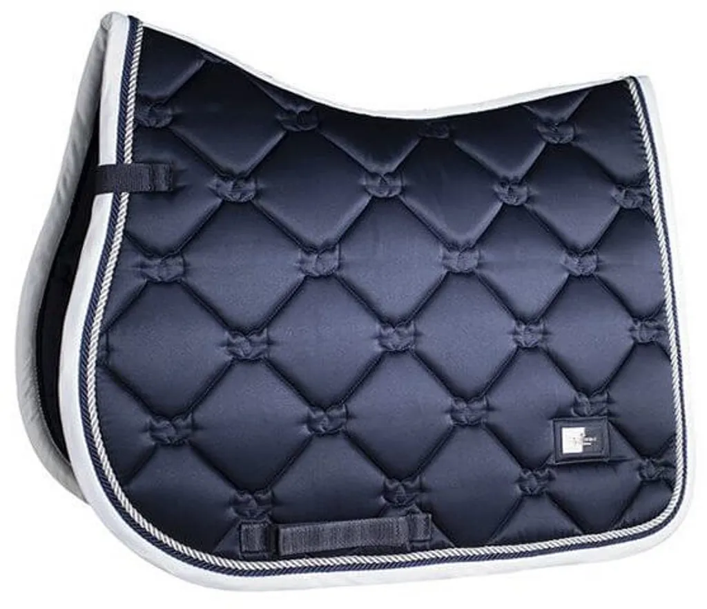 Tapis de selle anti-transpiration bleu nuit Equestrian Stockholm CSO