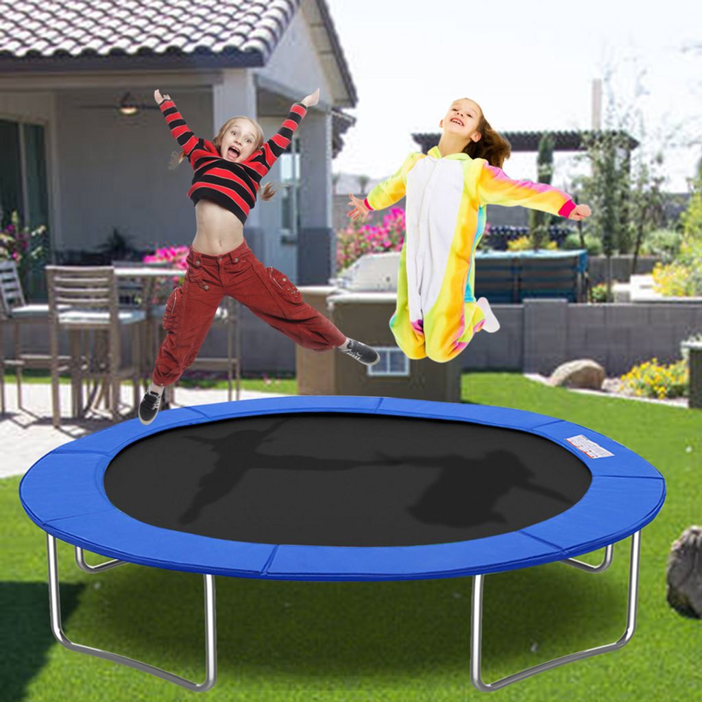 Jopassy Trampolin Randabdeckung, Trampolin-Zubehör,Ø 244 cm Federabdeckung, Randschutz, Sicherheitsmatte, UV-resistent,Blau