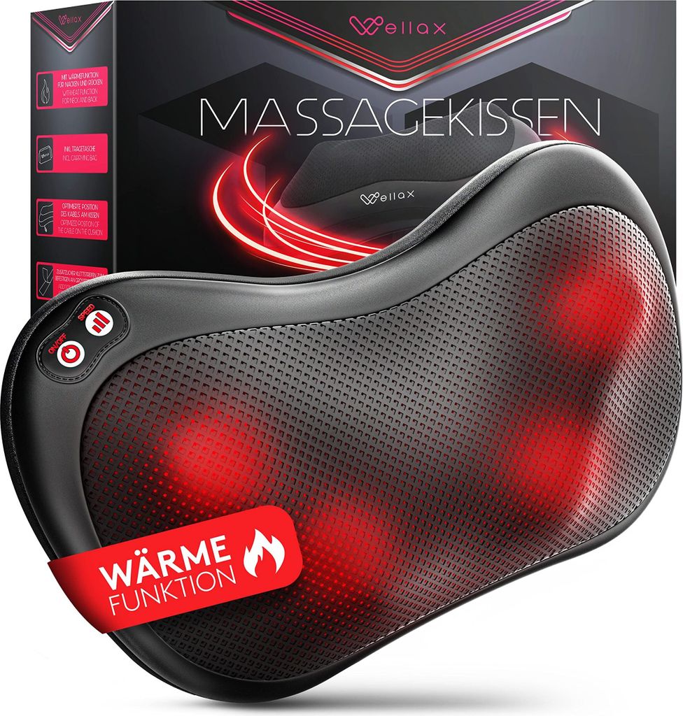 Wellax - Massagekissen mit Wärmefunktion & 360° Zdjęcie produktu 1