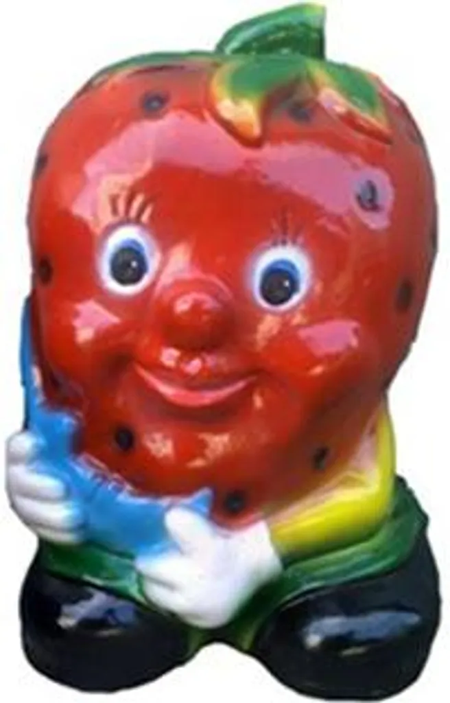 Objet de décoration moderne fraise 30cm - Statue abstraite en plastique