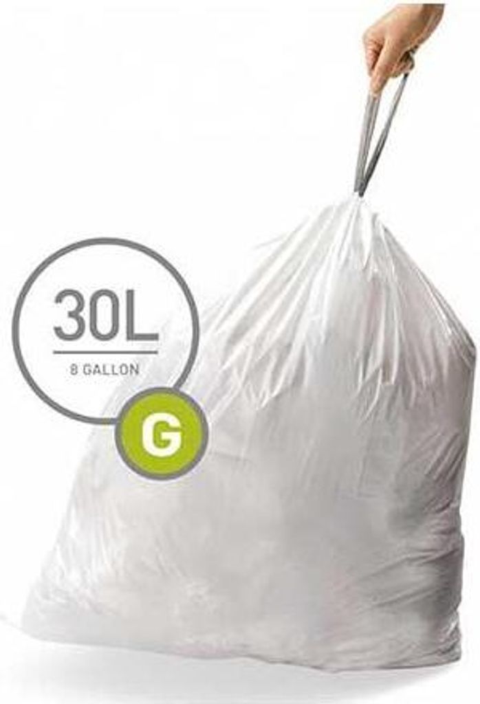 Simplehuman - Müllsack Code G 30 Liter Packung mit 20 Stück