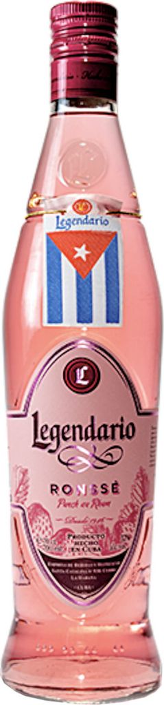 A bottle of Legendario Ronsse Punch Au Rhum.