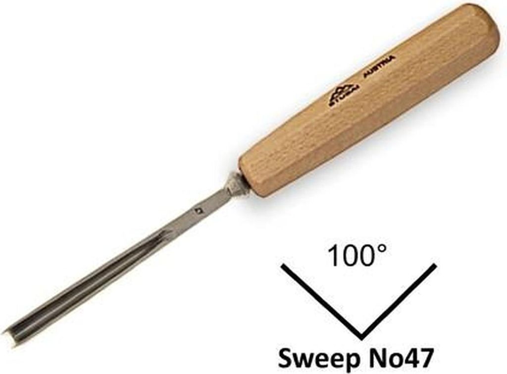 STUBAI Stechbeitel lang poliert Form 47 12 mm