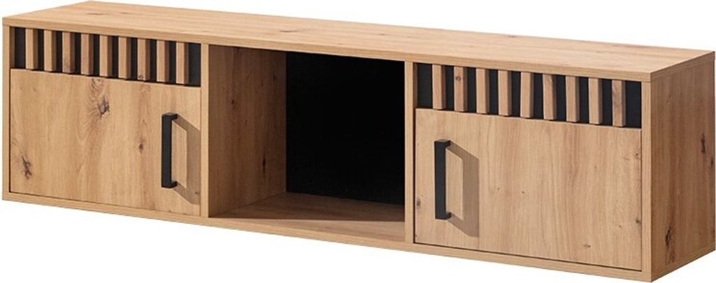 Hängeschrank Lamelix 10 Schrank Wandschrank 135x36x32 cm Artisan Eiche