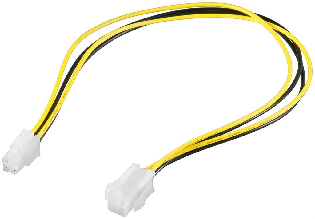 goobay Internes PC Stromkabel 4 Pin P4 Stecker auf 4 Pin P4 Image du produit 