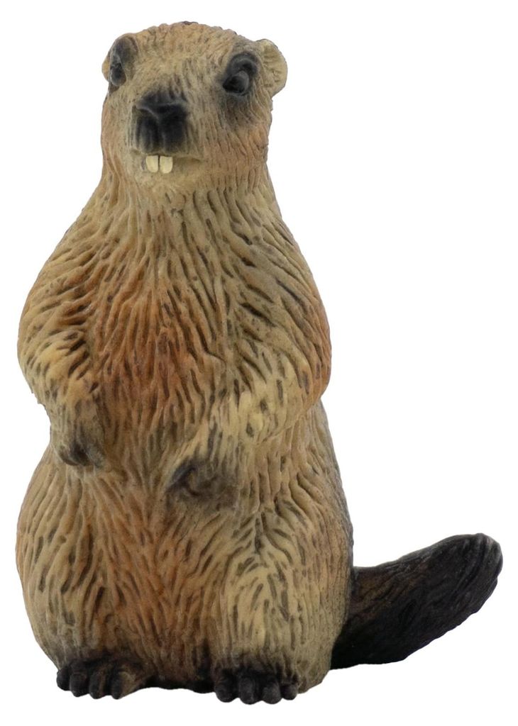 Bullyland 64455 - Spielfigur Murmeltier, ca. 4,8 cm große Tierfigur, detailgetreu, PVC-frei, ideal als kleines Geschenk für Kinder ab 3 Jahren