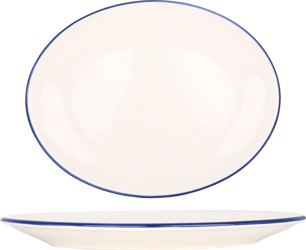 Bonna Servierschale - Linea Blue - Porzellan - 31x24 cm