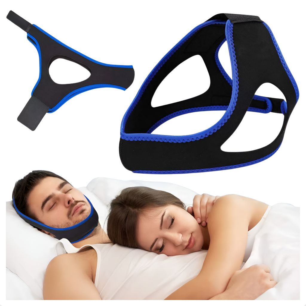 Schnarchmaske Anti-Schnarch-Kinnriemen Flexible Schnarchen Relief Schnarchgerät Zur Schnarchreduzierung Anti Snoring Chin Strap Antischnarch Band