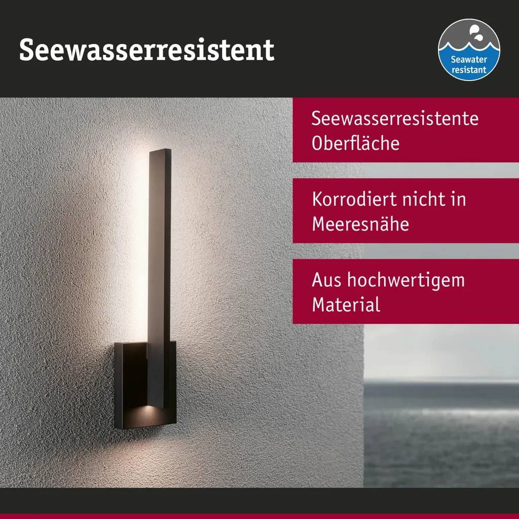 Éclairage LED extérieur Levka Paulmann pour Terrasse et Entrée Maison - 6