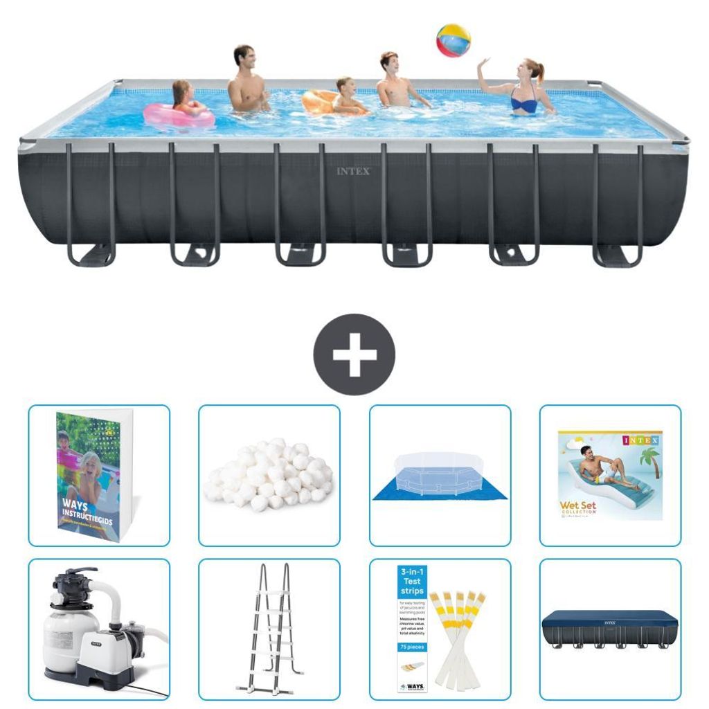 Ultra XTR Pool Rechteckig - 732x366x132 cm - 9-teilig S527