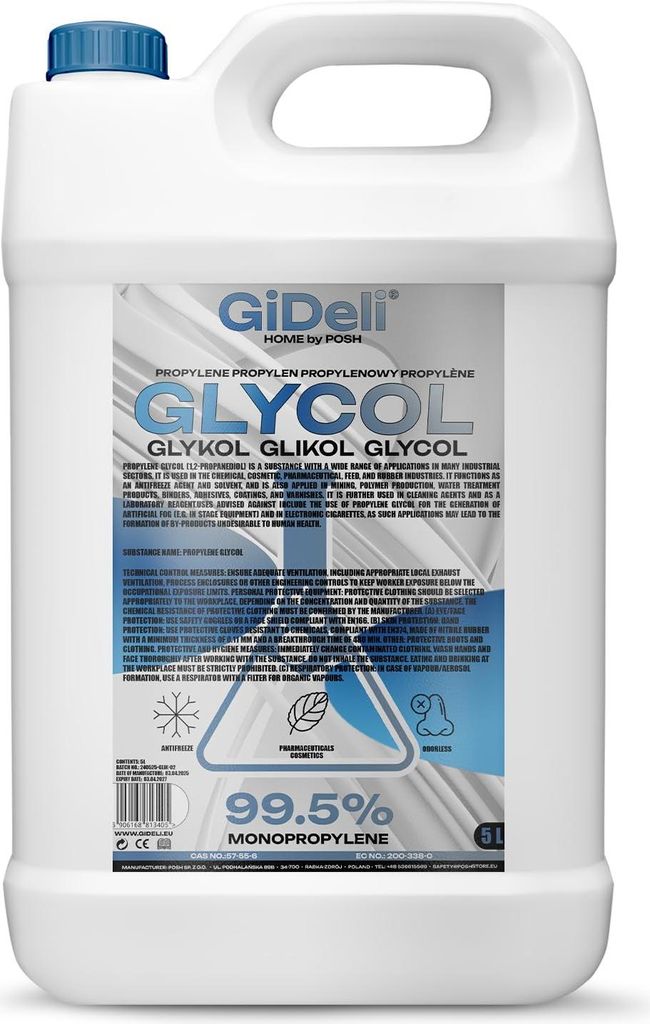 Propylenglykol PG 5L 99,5% Pharmaqualität Industrie Produktbild 