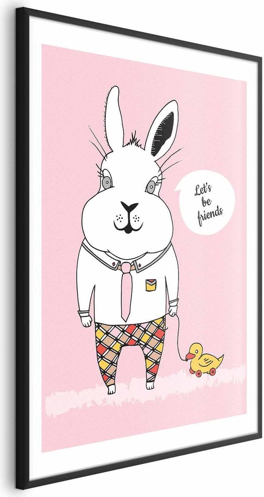 Posterpapier Poster - Rabbit's Friend 40x60 cm Für Kinder e-A-0109-ao-a