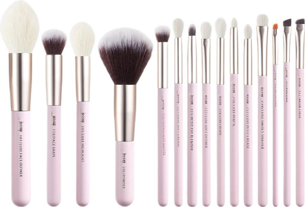 Jessup Mua Blushing Bride Zestaw pędzli do makijażu T292, 15 sztuk